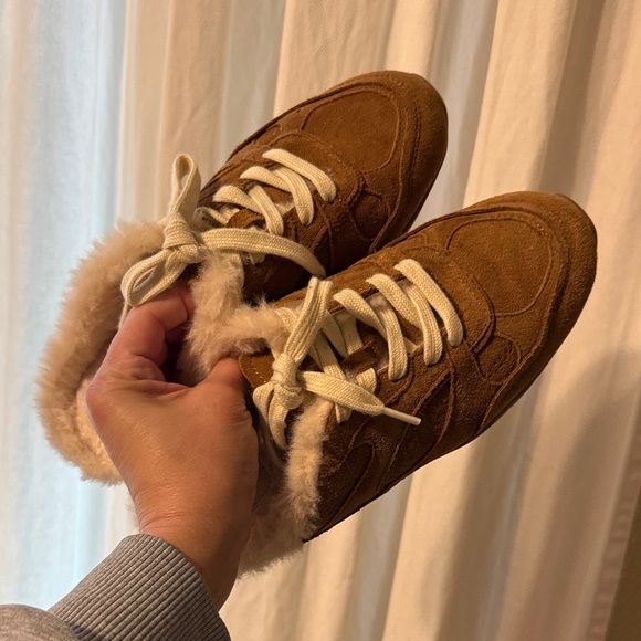 ZARA SPLIT LEATHER SNEAKERS MULE LIKE MIUMIU DUPE - Picture 4 of 10